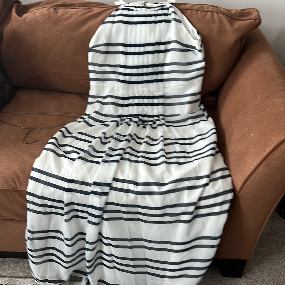 Blue and White Sun Dress